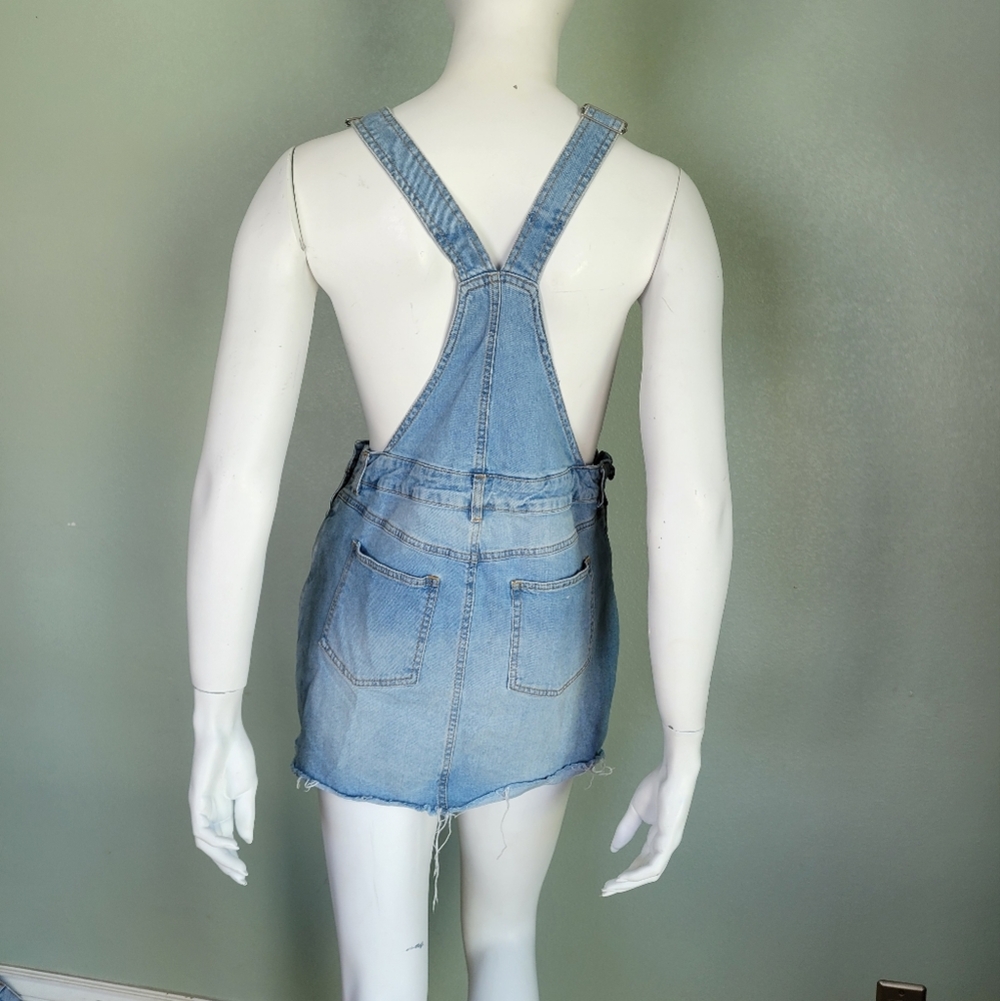 Denim Blue Women's Overall Dress - Picture 7 of 7